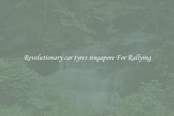 Revolutionary car tyres singapore For Rallying
