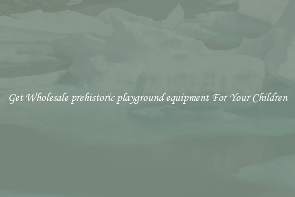 Get Wholesale prehistoric playground equipment For Your Children