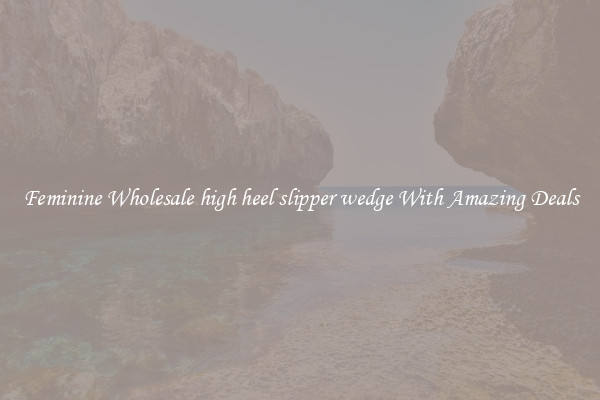 Feminine Wholesale high heel slipper wedge With Amazing Deals