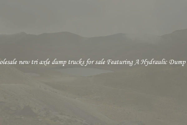 Wholesale new tri axle dump trucks for sale Featuring A Hydraulic Dump Bed