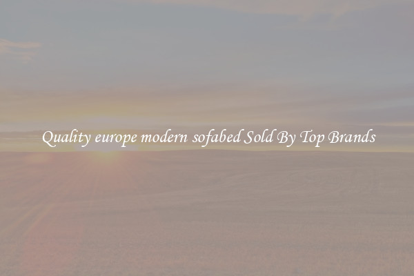 Quality europe modern sofabed Sold By Top Brands