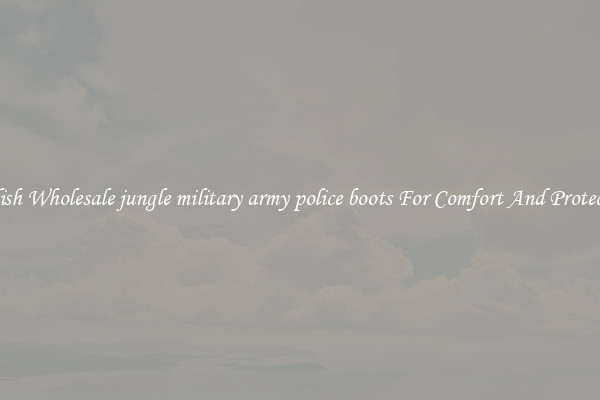 Stylish Wholesale jungle military army police boots For Comfort And Protection