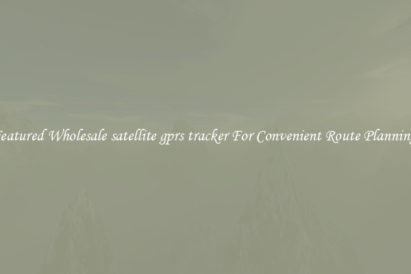 Featured Wholesale satellite gprs tracker For Convenient Route Planning 