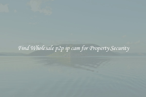 Find Wholesale p2p ip cam for Property Security