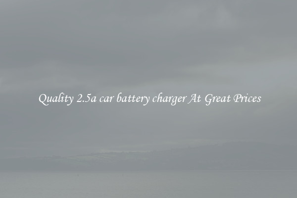 Quality 2.5a car battery charger At Great Prices