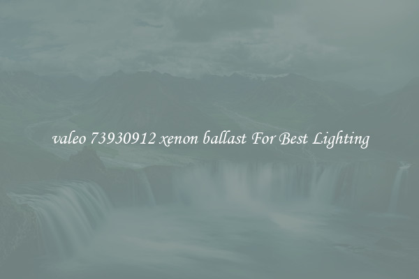 valeo 73930912 xenon ballast For Best Lighting